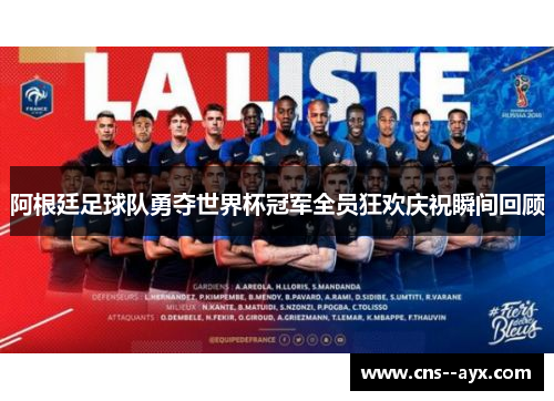 阿根廷足球队勇夺世界杯冠军全员狂欢庆祝瞬间回顾